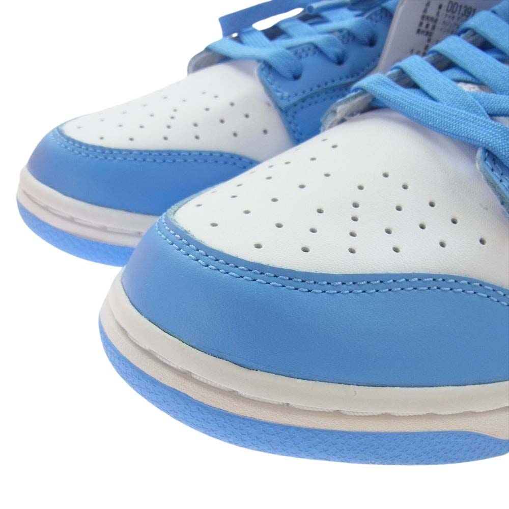 NIKE ナイキ DD1391-102 Dunk Low University Blue ダンク ロー レトロ ローカット スニーカー ホワイト系 ライトブルー系 27.5ｃｍ【極上美品】【中古】