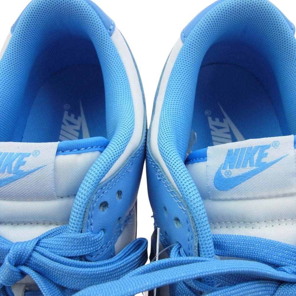 NIKE ナイキ DD1391-102 Dunk Low University Blue ダンク ロー レトロ ローカット スニーカー ホワイト系 ライトブルー系 27.5ｃｍ【極上美品】【中古】