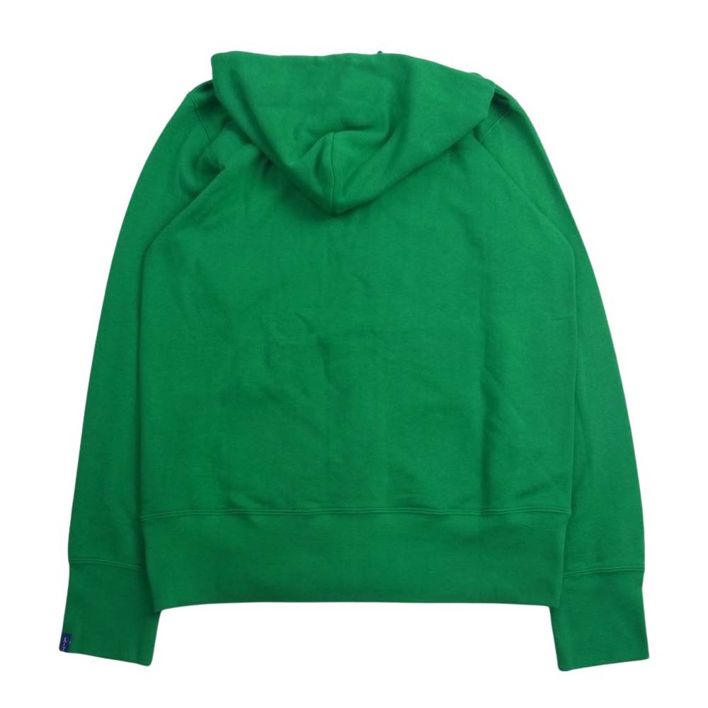 LOOPWHEELER ループウィラー EX Light evo Zip Hoodie エクストラ ライト evo 吊り裏毛 ジップ パーカー グリーン系 S【極上美品】【中古】
