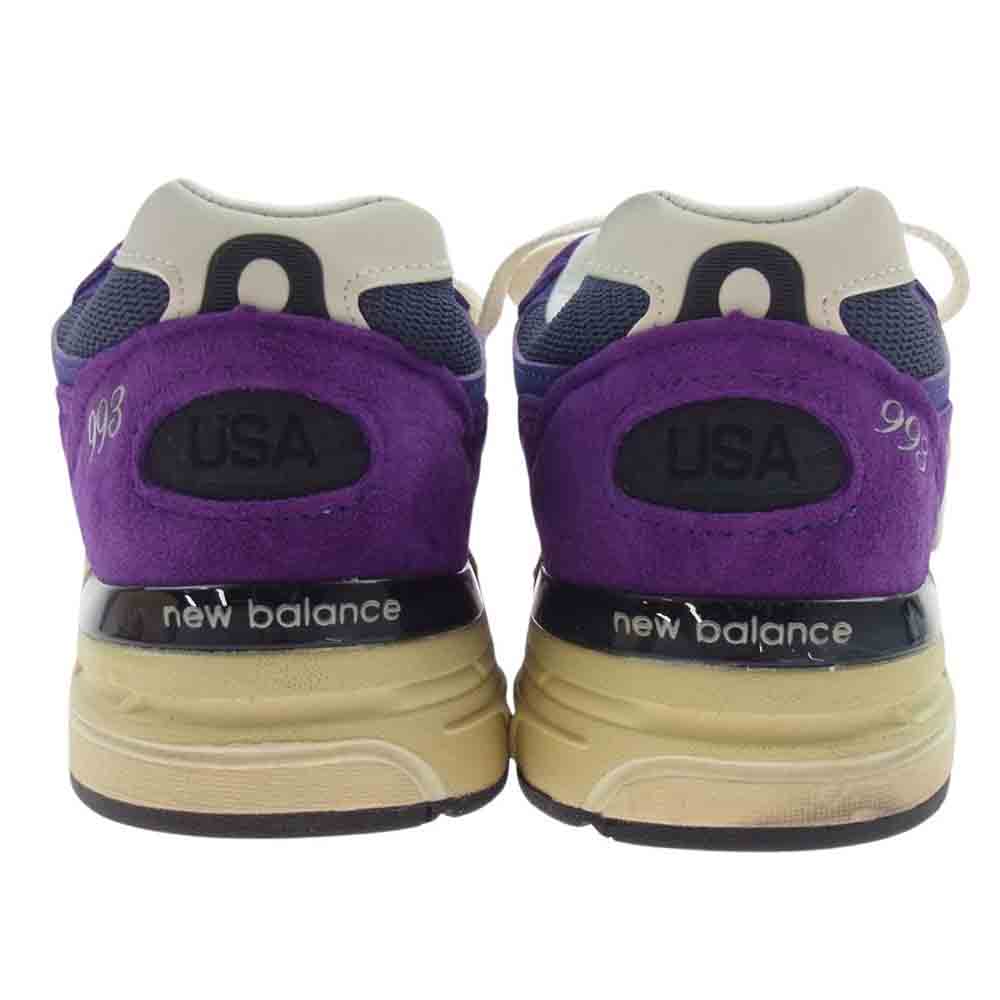 NEW BALANCE ニューバランス U993PG USA製 993 PG Interstellar インターステラー スエード メッシュ スニーカー パープル系 25.5cm【中古】
