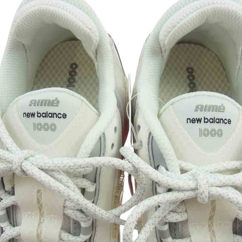 NEW BALANCE ニューバランス M1000AC1 × Aime Leon Dore エメレオンドレ 1000 Sea Salt シーソルト スニーカー ホワイト系 25.5cm【新古品】【未使用】【中古】
