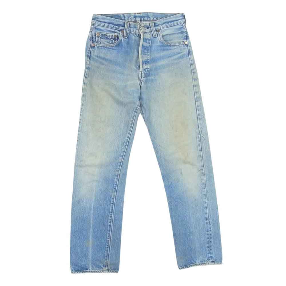 Levi's リーバイス 501 赤耳 裏刻印524 クロカン カンヌキ ジーンズ ストレート デニム パンツ インディゴブルー系 サイズ表記無【中古】