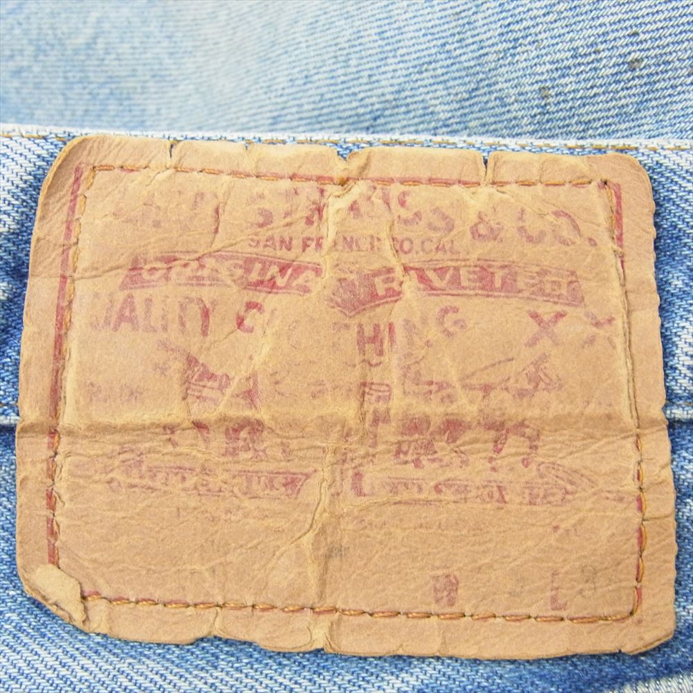Levi's リーバイス 501 赤耳 裏刻印524 クロカン カンヌキ ジーンズ ストレート デニム パンツ インディゴブルー系 サイズ表記無【中古】