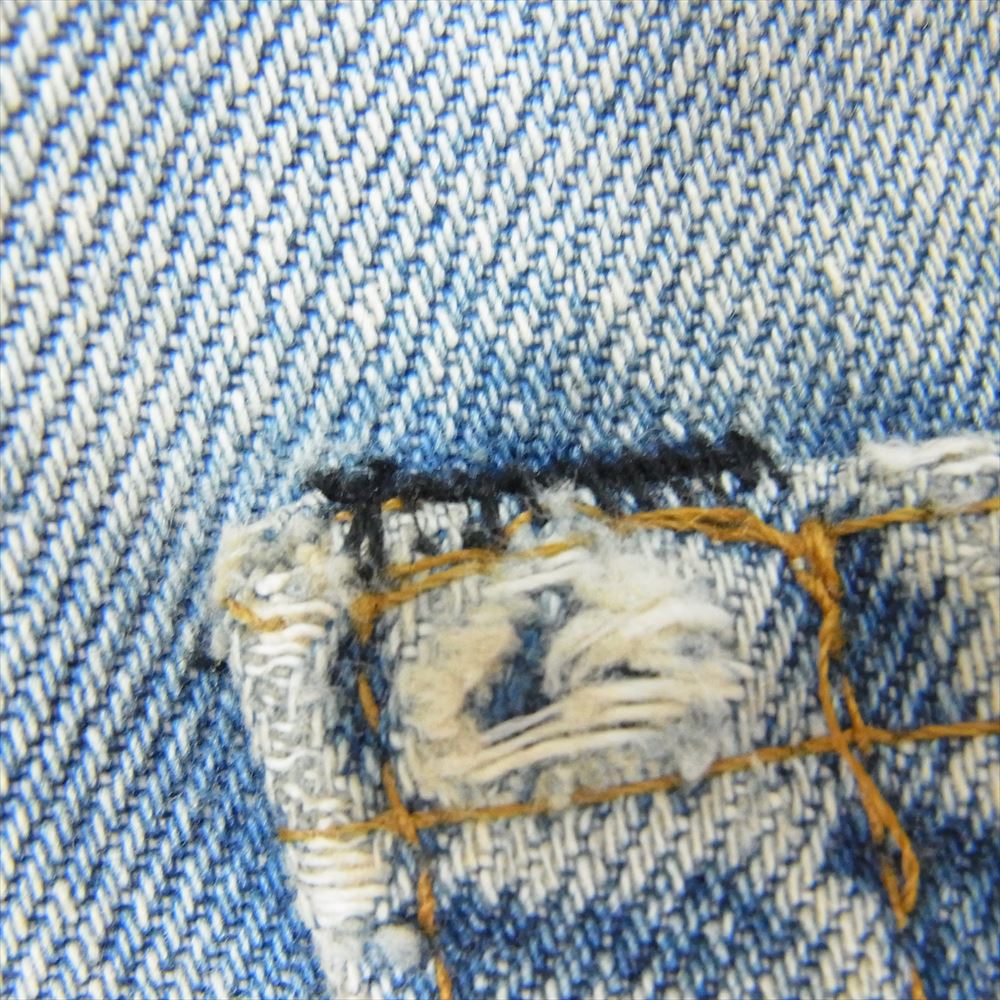 Levi's リーバイス 501 赤耳 裏刻印524 クロカン カンヌキ ジーンズ ストレート デニム パンツ インディゴブルー系 サイズ表記無【中古】