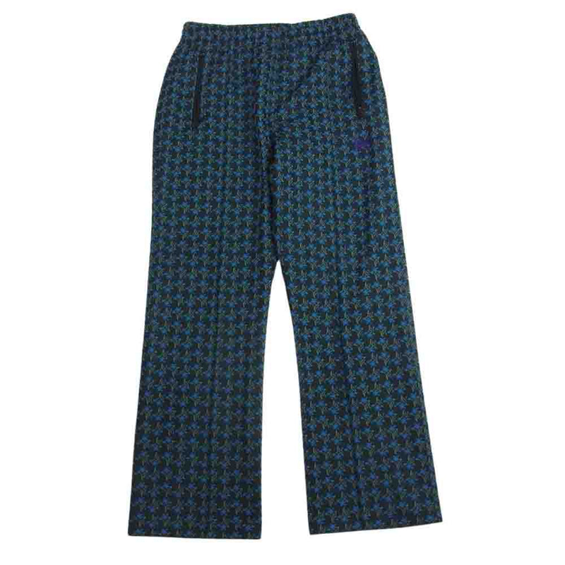 Needles ニードルス 21AW J0362 studios別注 花柄 Track Pant トラック パンツ ブラック系 S【中古】