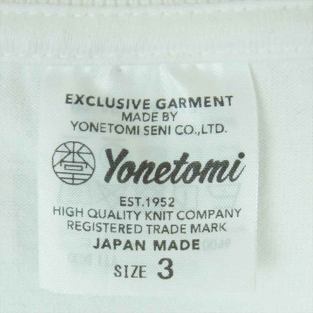ヨネトミ 95-234-013 NEW BASIC TSHIRT ニュー ベーシック 長袖 Tシャツ カットソー ホワイト系 3【中古】