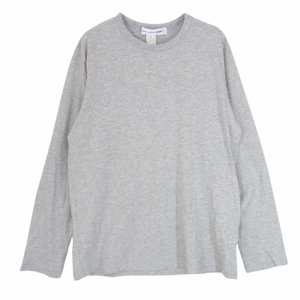 COMME des GARCONS コムデギャルソン CDGT1PL COMME des GARCONS SHIRT コムデギャルソンシャツ 長袖 カットソー グレー系 M【中古】