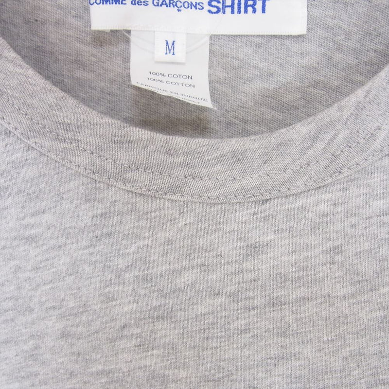 COMME des GARCONS コムデギャルソン CDGT1PL COMME des GARCONS SHIRT コムデギャルソンシャツ 長袖 カットソー グレー系 M【中古】