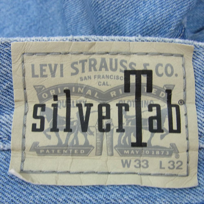 Levi's リーバイス A3421-0001 SILVER TAB LOOSE シルバータブ ルーズ ストレート デニム パンツ インディゴブルー系 33【中古】