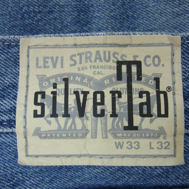 Levi's リーバイス A3421-004 SILVER TAB LOOSE シルバータブ ルーズ ストレート デニム パンツ インディゴブルー系 33【中古】