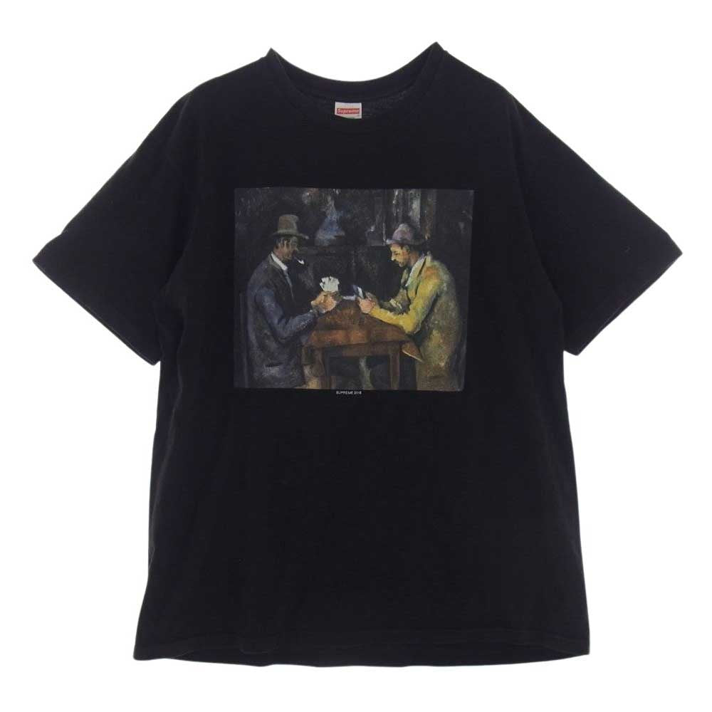 Supreme シュプリーム 18SS Cards Tee カード プリント 半袖 Tシャツ ブラック系 L【中古】