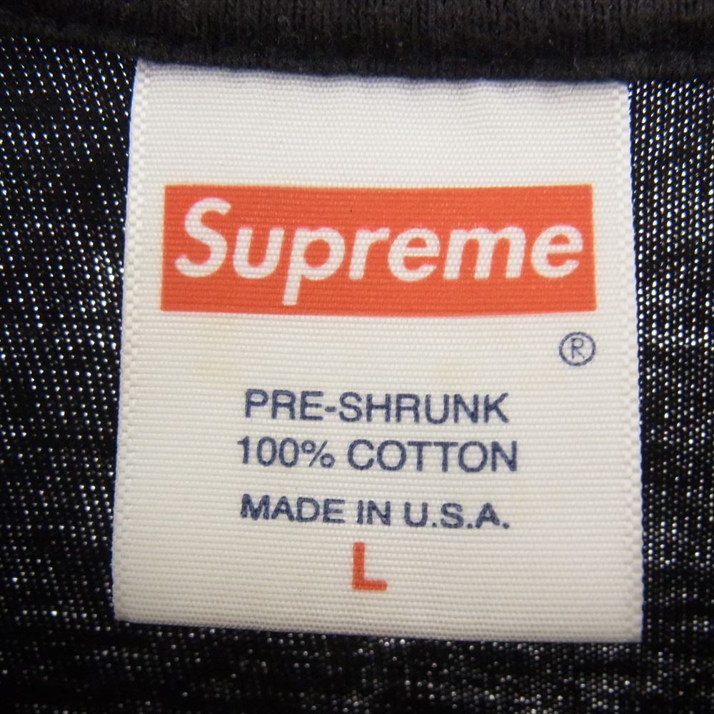 Supreme シュプリーム 18SS Cards Tee カード プリント 半袖 Tシャツ ブラック系 L【中古】