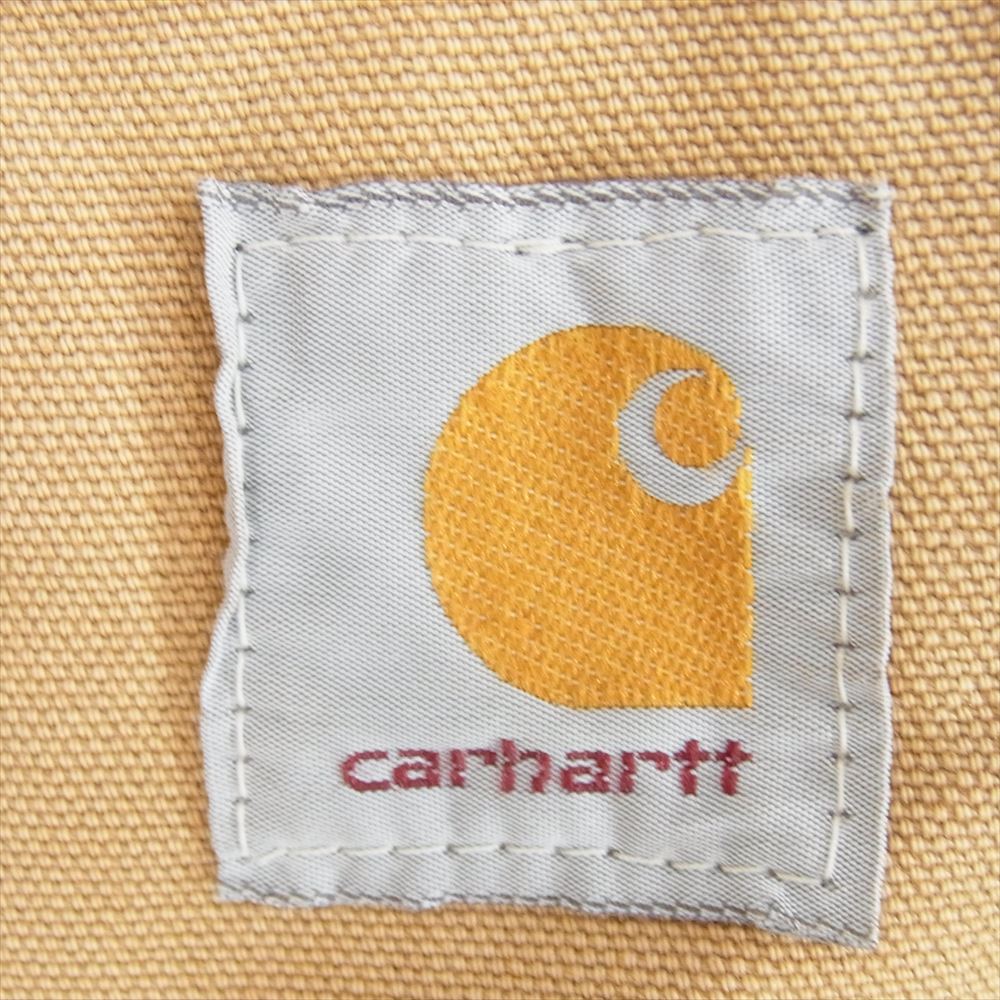 Carhartt カーハート ダック地 裏地キルティング 襟コーデュロイ ワーク ジャケット ブラウン系 サイズ表記無【中古】