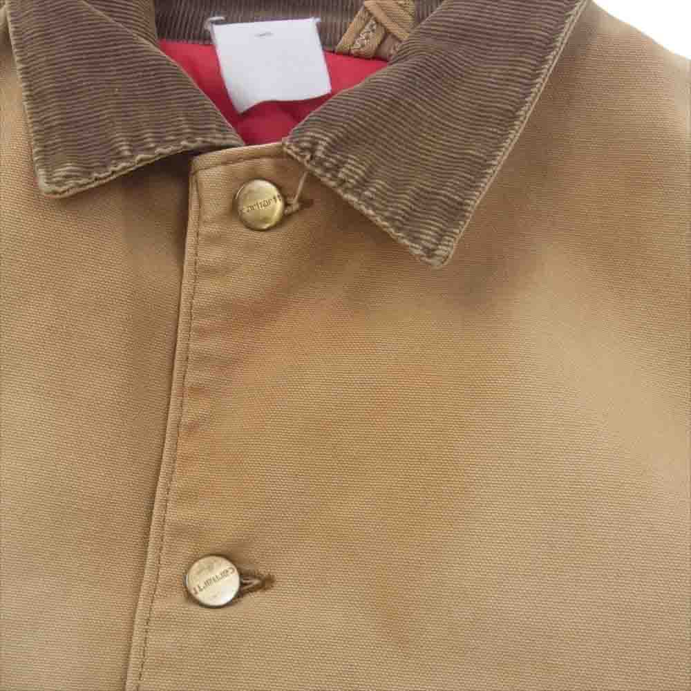 Carhartt カーハート ダック地 裏地キルティング 襟コーデュロイ ワーク ジャケット ブラウン系 サイズ表記無【中古】