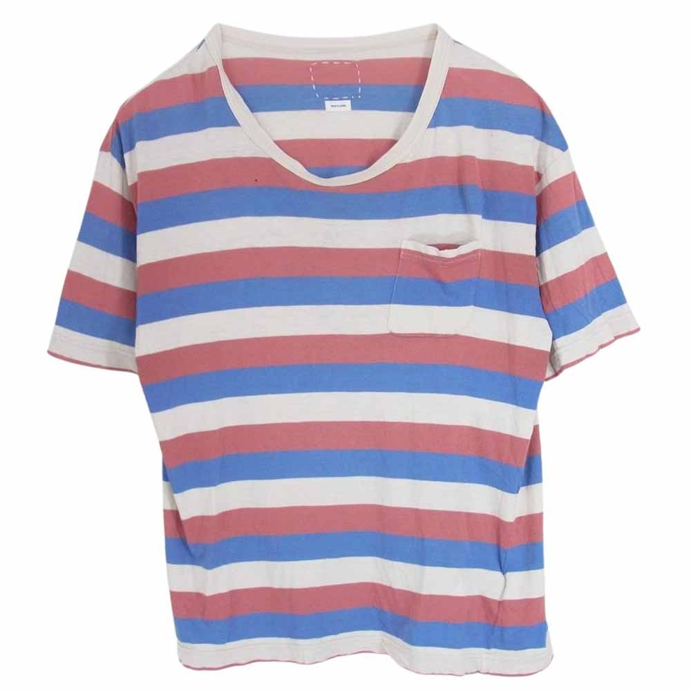 VISVIM ビズビム 19SS 0119105010025 JUMBO TEE S/S BORDER ボーダー ジャンボ 半袖 Tシャツ マルチカラー系 2【中古】