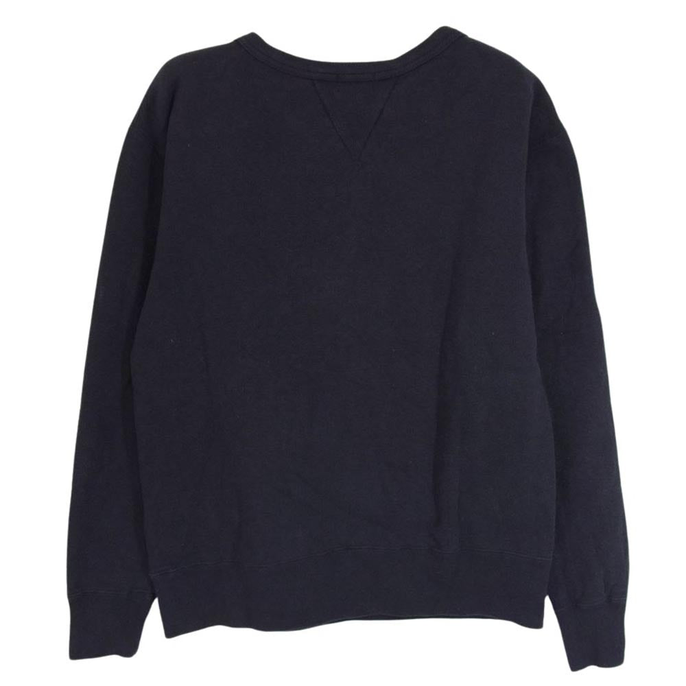 BUTCHER PRODUCTS ブッチャープロダクツ 両V クルーネック スウェット ダークネイビー系 S【中古】