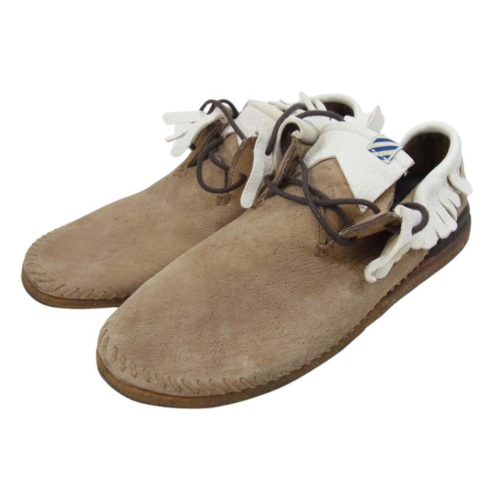 VISVIM ビズビム スエード レザー フリンジ シューズ ベージュ系 US11【中古】