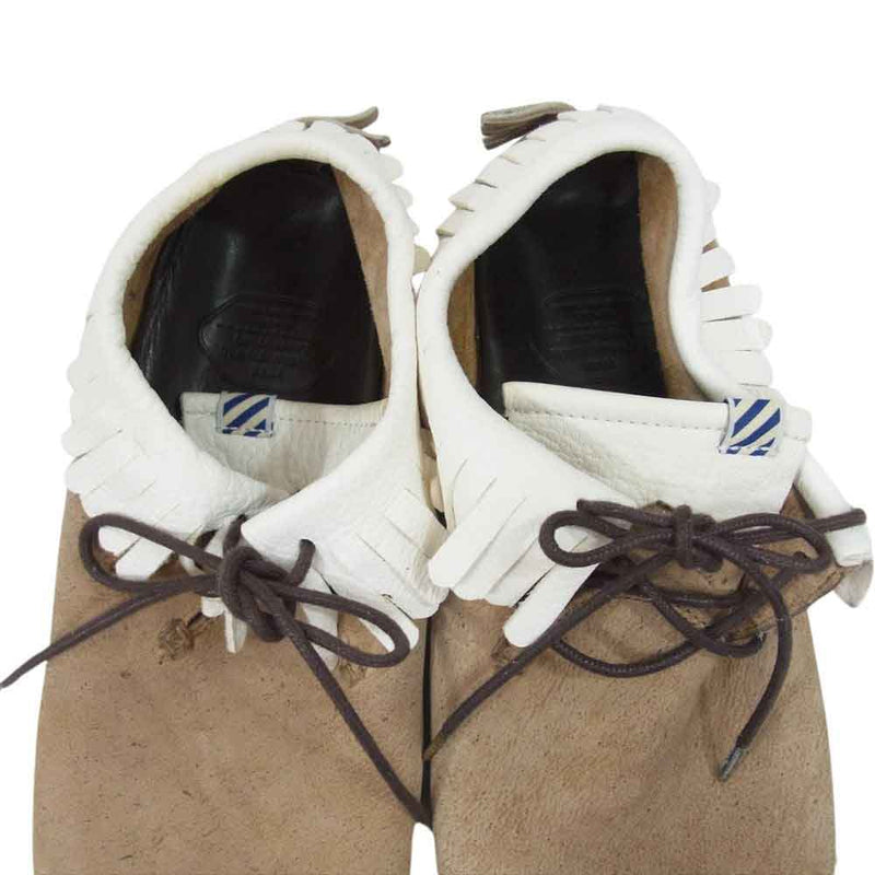 VISVIM ビズビム スエード レザー フリンジ シューズ ベージュ系 US11【中古】