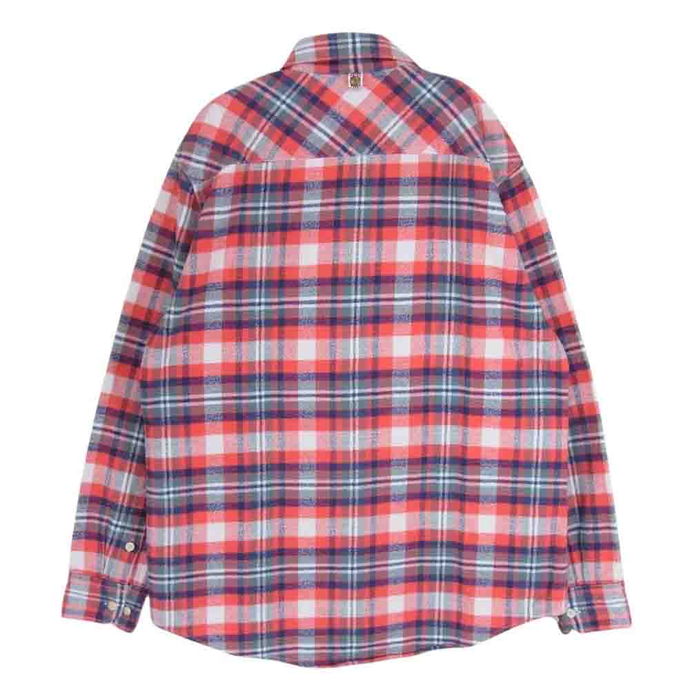 VISVIM ビズビム 12AW 0112205011018 BLACK ELK FLANNEL (BRUSHED GIZA) チェック 長袖 ネル シャツ レッド系 3【中古】