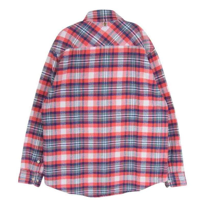 VISVIM ビズビム 12AW 0112205011018 BLACK ELK FLANNEL (BRUSHED GIZA) チェック 長袖 ネル シャツ レッド系 3【中古】