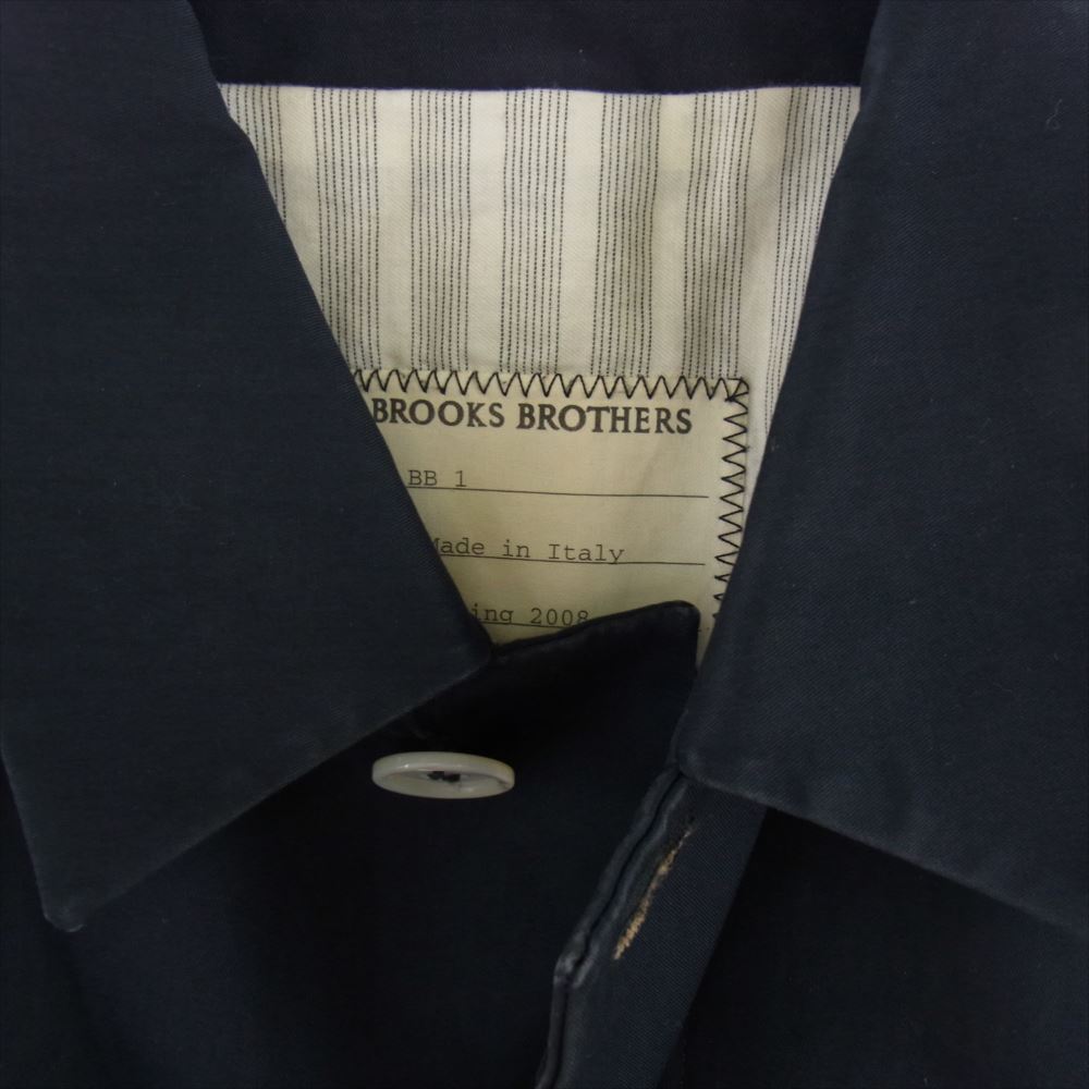 ブラックフリースバイブルックスブラザーズ 08SS 初期タグ 国内正規品 イタリア製 ステンカラー コート ネイビー系 BB 1【中古】