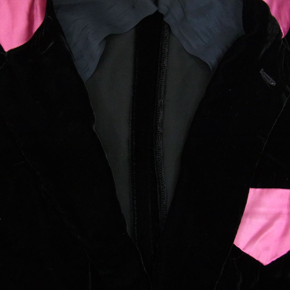 COMME des GARCONS HOMME PLUS コムデギャルソンオムプリュス 05SS PO-J064 ピンクパンサー期 アーカイブ テッズ ベルベット ジャケット  ブラック系 M【中古】