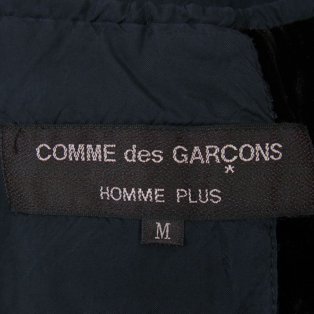 COMME des GARCONS HOMME PLUS コムデギャルソンオムプリュス 05SS PO-J064 ピンクパンサー期 アーカイブ テッズ ベルベット ジャケット  ブラック系 M【中古】