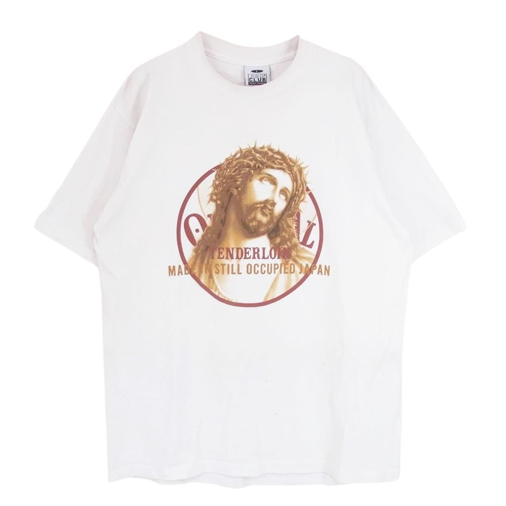 TENDERLOIN テンダーロイン 19SS T-TEE JC PRO CLUB プロクラブ ロゴ プリント 半袖 Tシャツ ホワイト系 L【中古】