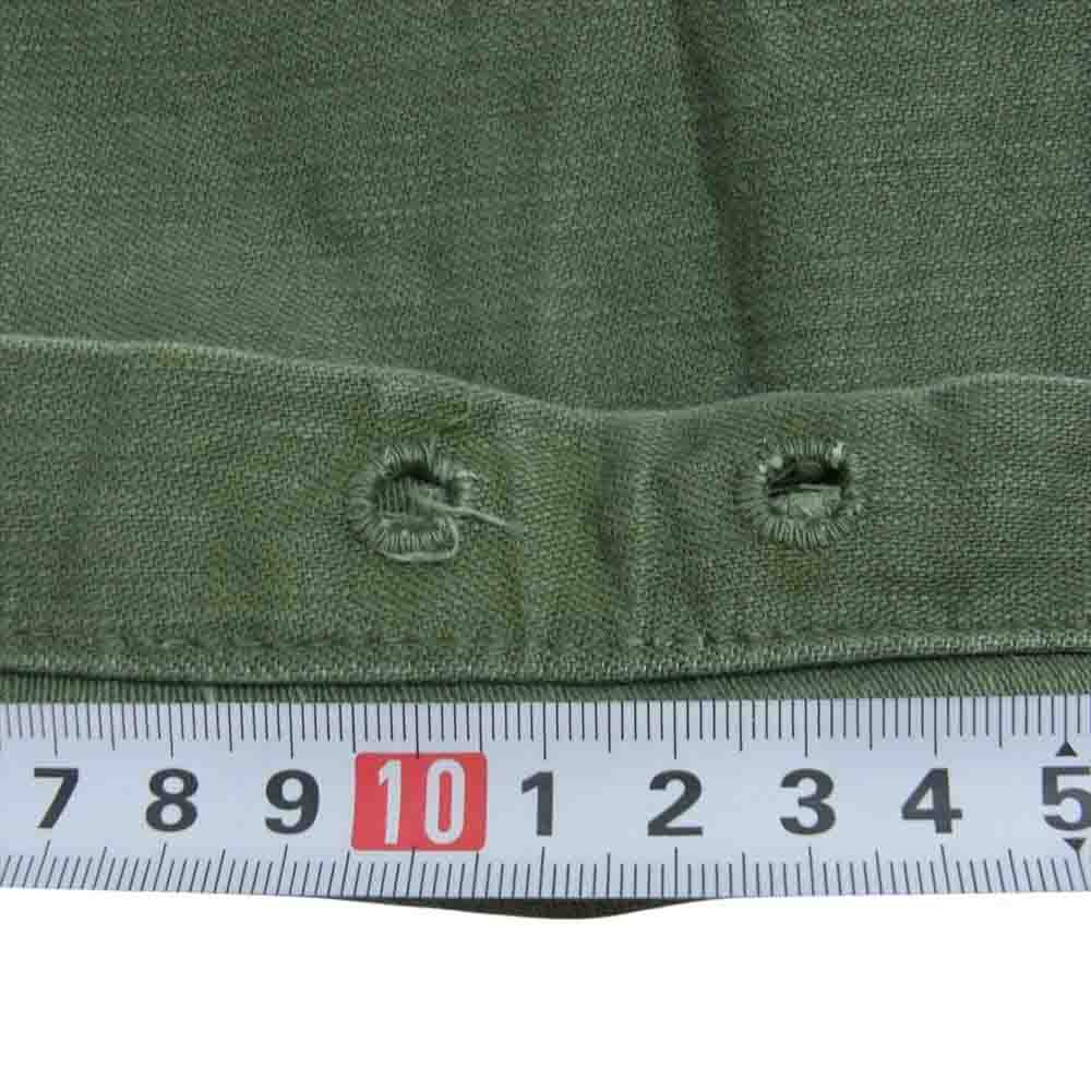 アメリカ軍 ヴィンテージ 60s 8405-082-6618 ミリタリー ベイカー パンツ 裾菊穴 カーキ系 38×33【中古】