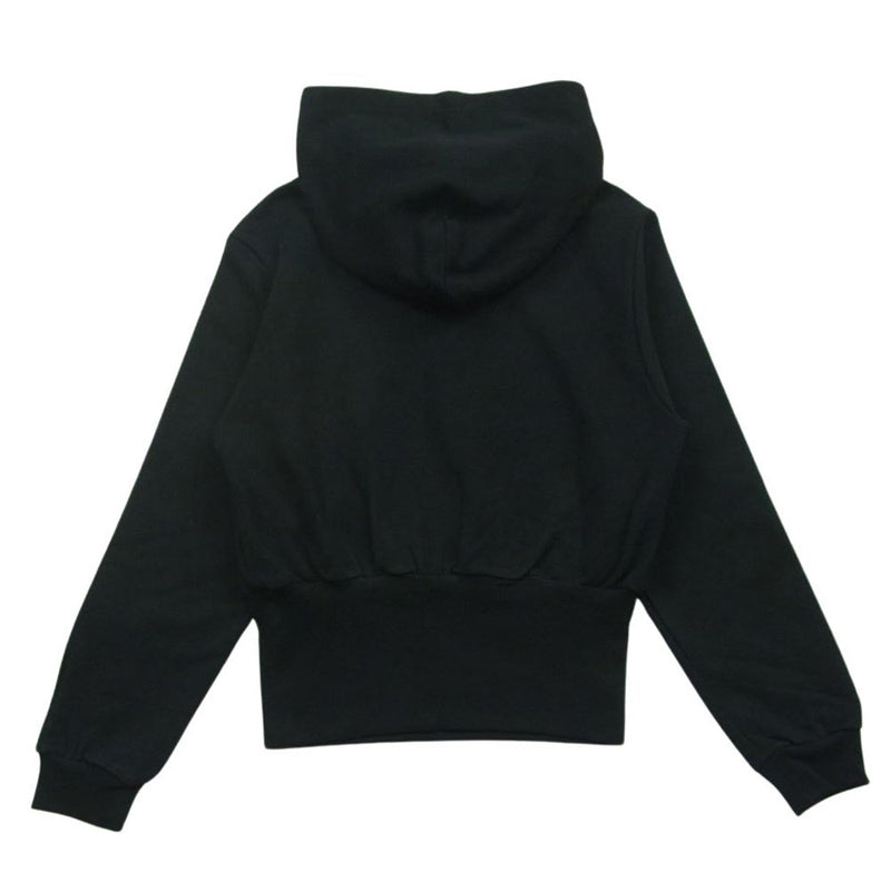 BALENCIAGA バレンシアガ 698485 TMVC6 Cropped hoodie クロップド プルオーバー パーカー フーディー ブラック系 S【美品】【中古】