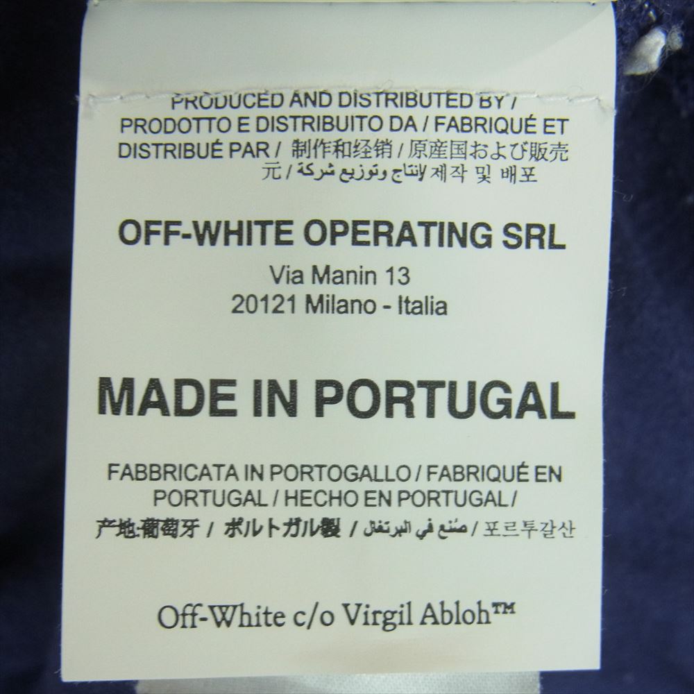 OFF-WHITE オフホワイト 21SS OMAB001R21JER003 MARKER L/S TEE クルーネック マーカー アローズ 長袖 Tシャツ パープル系 L【中古】