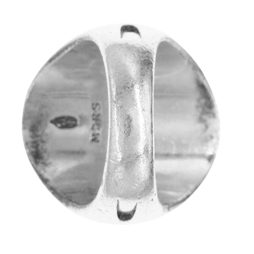 マーズ オーバル オニキス シルバー925 リング シルバー系 ブラック系 19号【中古】