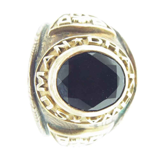 スーマンダックワ SD College Ring w/Onyx 木目金 オニキス カレッジリング シルバー系 ブラック系 20号【中古】