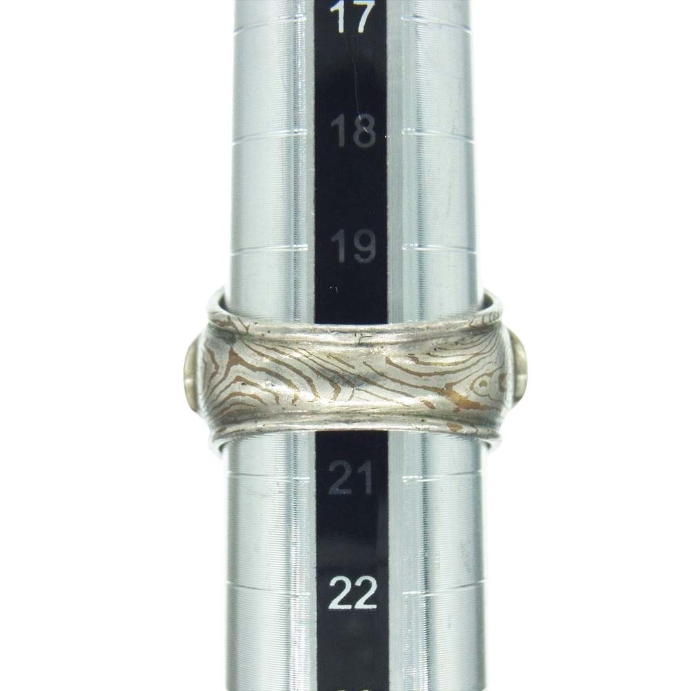 スーマンダックワ SD College Ring w/Onyx 木目金 オニキス カレッジリング シルバー系 ブラック系 20号【中古】