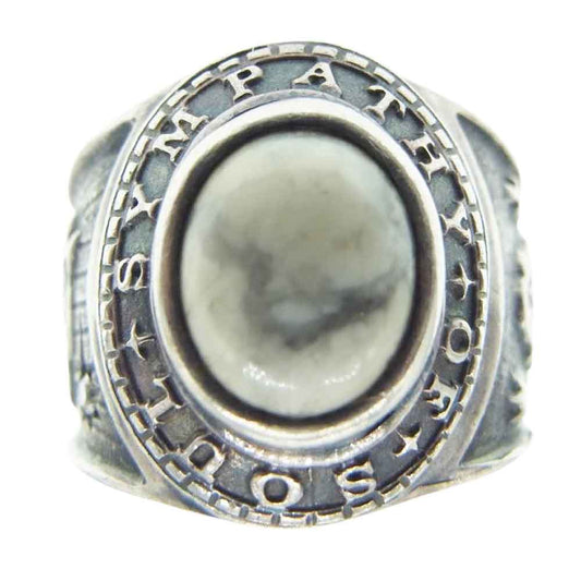 Sympathy of Soul シンパシーオブソウル カレッジ 石付き ホース ラインストーン リング シルバー系 9号【中古】