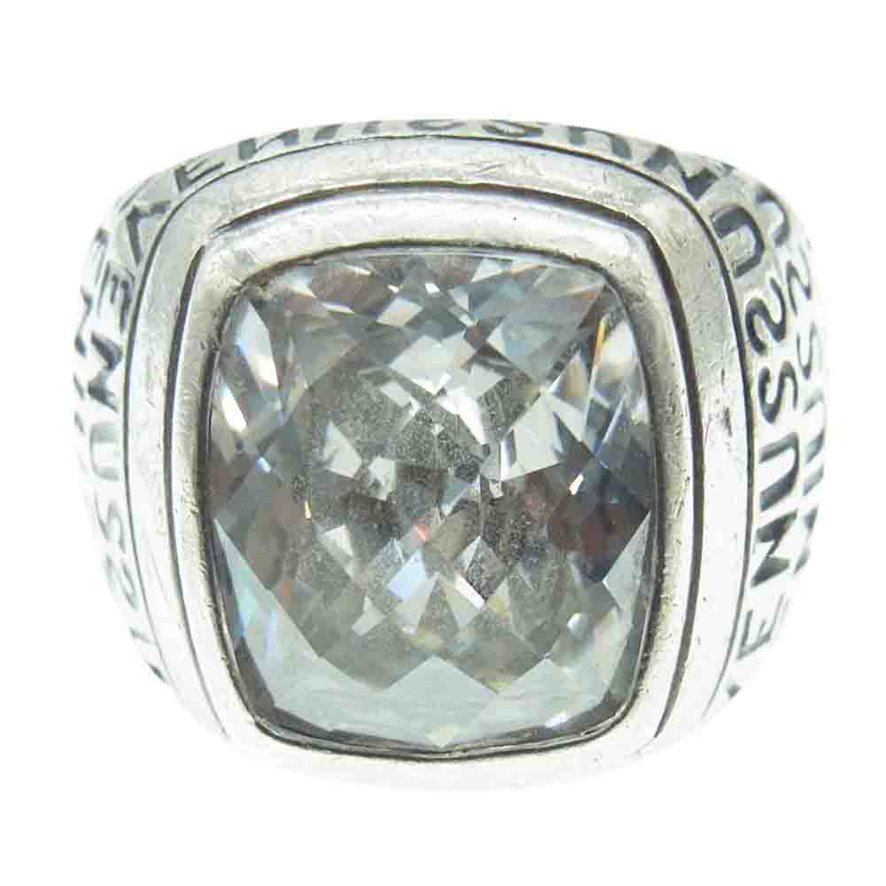 Justin Davis ジャスティンデイビス SRJ312 VENUS GENIUS CL ヴィーナス ジニアス オニキス ラインストーン リング シルバー系 17号【中古】