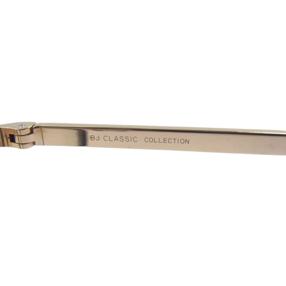 BJ クラシック PREM-114CW PREMIUM プレミアム シリーズ アイウェア メガネ 度入り ブラック系 ゴールド系【中古】