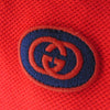 GUCCI グッチ 625323 XJCNZ GG Short Sleeve Polo Shirt ロゴ ワッペン 金ボタン ショートスリーブ 半袖 ポロ シャツ レッド系 XS【中古】