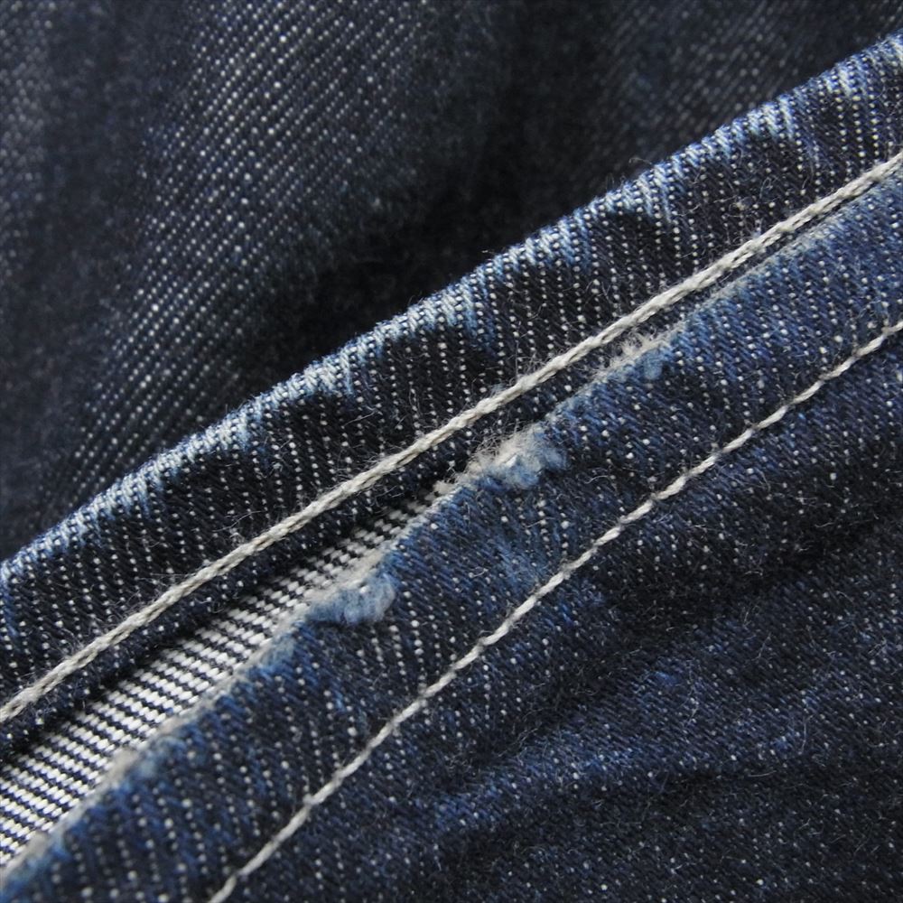 GRAPHPAPER グラフペーパー 23SS GL231-40108RB Selvage Denim Two Tuck Wide Pants セルビッジ デニム ツータック ワイド パンツ リジット インディゴブルー系 0 【中古】