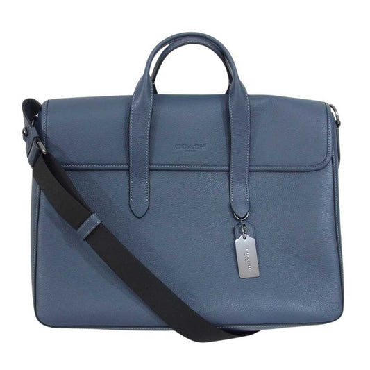 COACH コーチ C2461-C9875 サリバン ポートフォリオ ブリーフ ビジネス トート バッグ ネイビー系【極上美品】【中古】