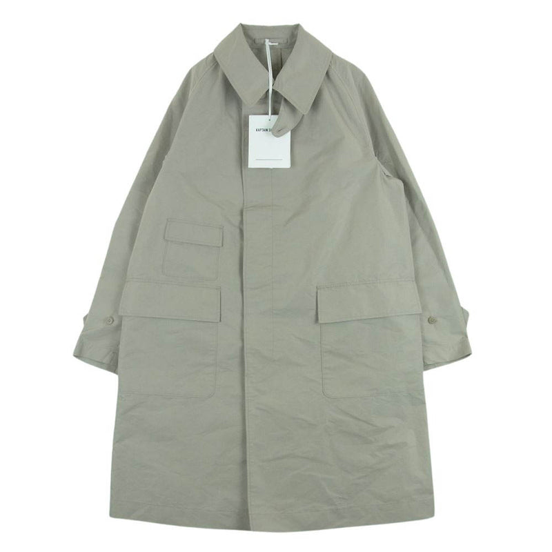 キャプテンサンシャイン 22SS KS22SC002 TRAVELLER COAT GIZAコットン コットンポリウェザー T/C トラベラー コート グレー系 TAUPE 38【新古品】【未使用】【中古】