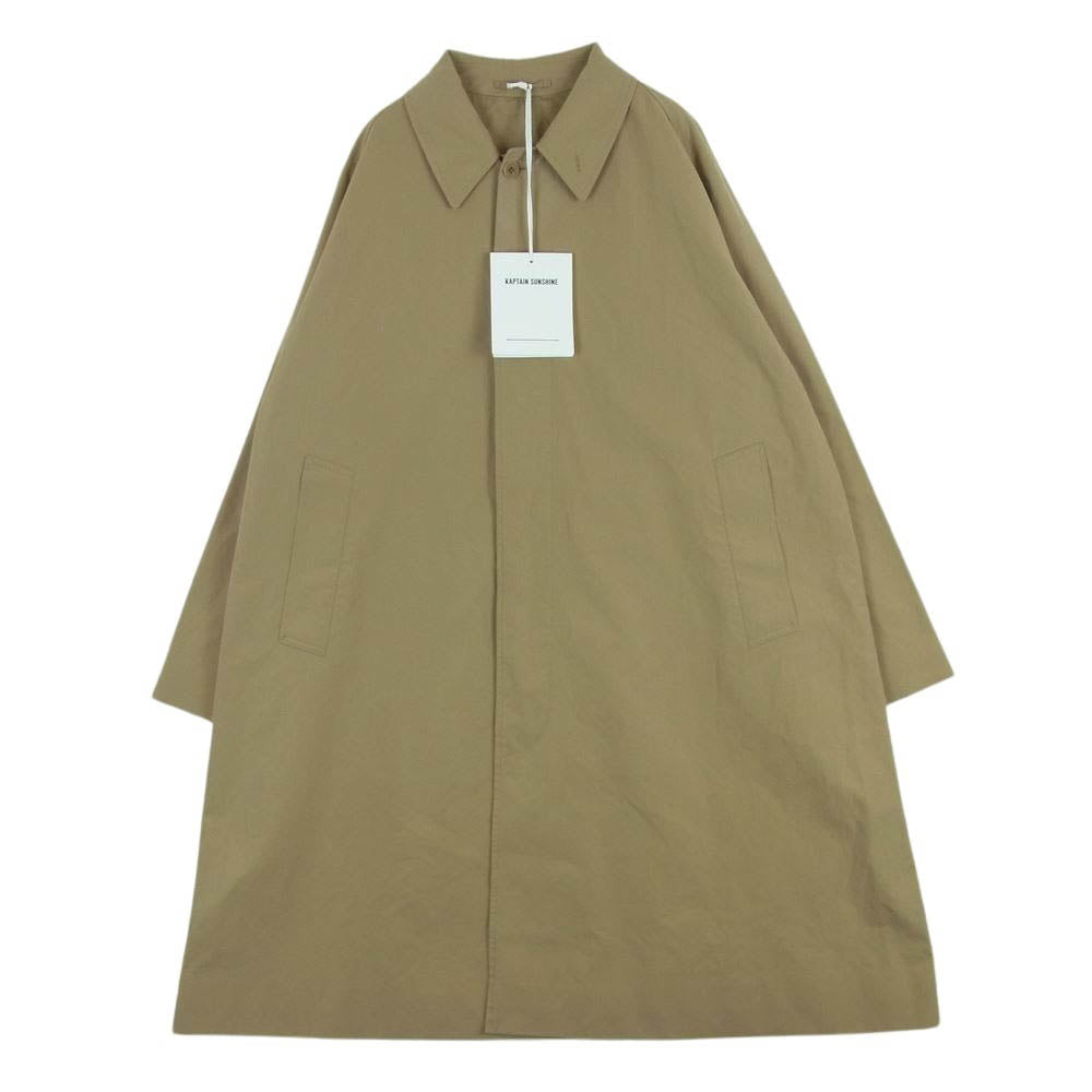 キャプテンサンシャイン 23SS KS23SC001 WALKER COAT 先染めエジプト超長綿 高密度フィンクスコットンギャバジン ウォーカー コート カーキ系 KHAKI 36【新古品】【未使用】【中古】