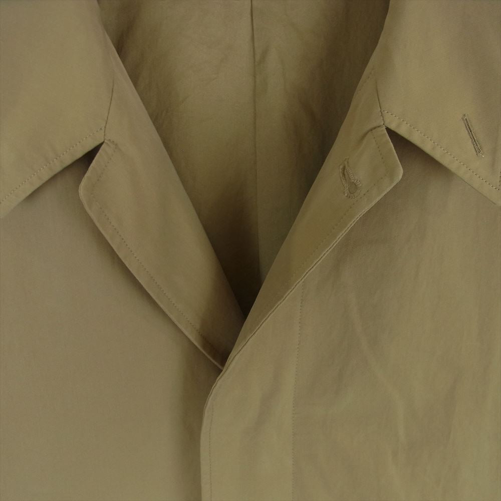 キャプテンサンシャイン 23SS KS23SC001 WALKER COAT 先染めエジプト超長綿 高密度フィンクスコットンギャバジン ウォーカー コート カーキ系 KHAKI 36【新古品】【未使用】【中古】