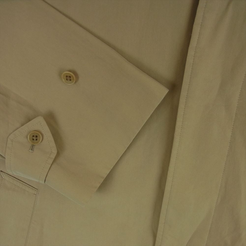 キャプテンサンシャイン 23SS KS23SC001 WALKER COAT 先染めエジプト超長綿 高密度フィンクスコットンギャバジン ウォーカー コート カーキ系 KHAKI 36【新古品】【未使用】【中古】