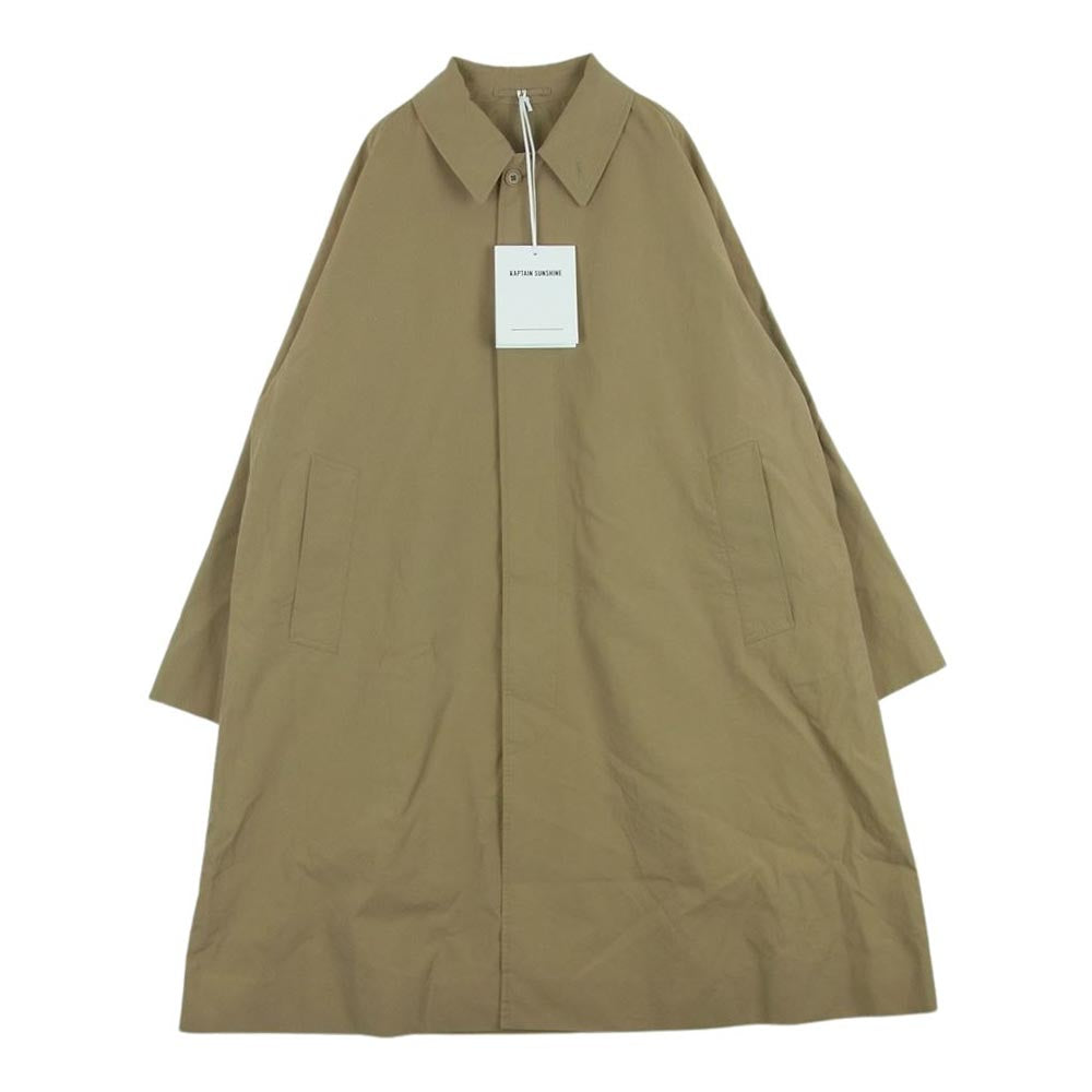 キャプテンサンシャイン 23SS KS23SC001 WALKER COAT 先染めエジプト超長綿 高密度フィンクスコットンギャバジン ウォーカー コート カーキ系 KHAKI 36【新古品】【未使用】【中古】