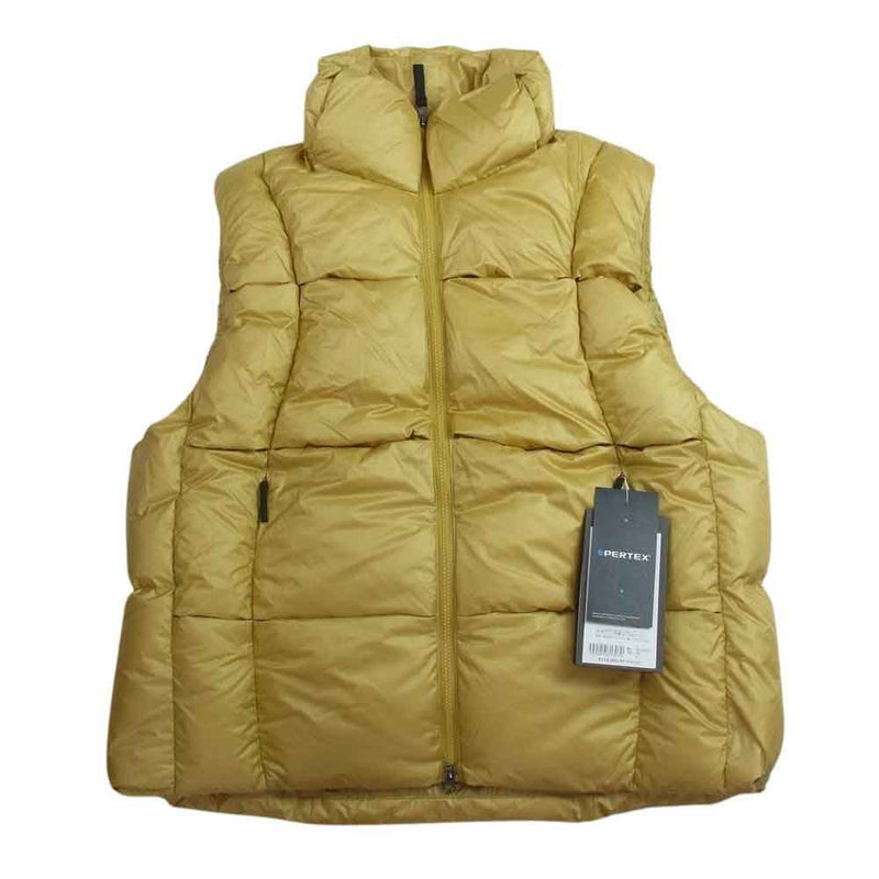 ゴールドウィンゼロ 23AW GZ23301 Three-Dimensional Down Vest  フルジップ ダウンベスト SIZE:XXL ペールゴールド XXL【新古品】【未使用】【中古】