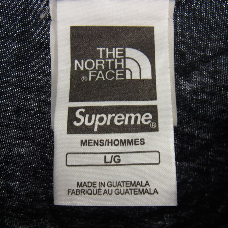 Supreme シュプリーム  18SS  NT31808I ×THE NORTH FACE ノースフェイス CHROME クローム TEE Metallic Logo メタリック ロゴ Tシャツ 半袖 カットソー ブラック系 L【中古】