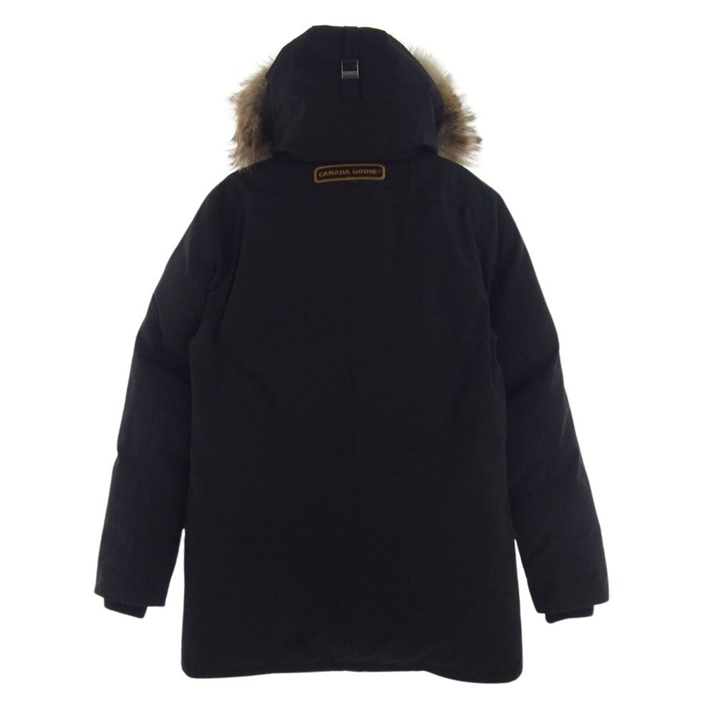 CANADA GOOSE カナダグース 3438JM  JASPER PARKA ジャスパー パーカ ロゴ ワッペン 刺繍 ダウン ジャケット ブラック系 S【中古】