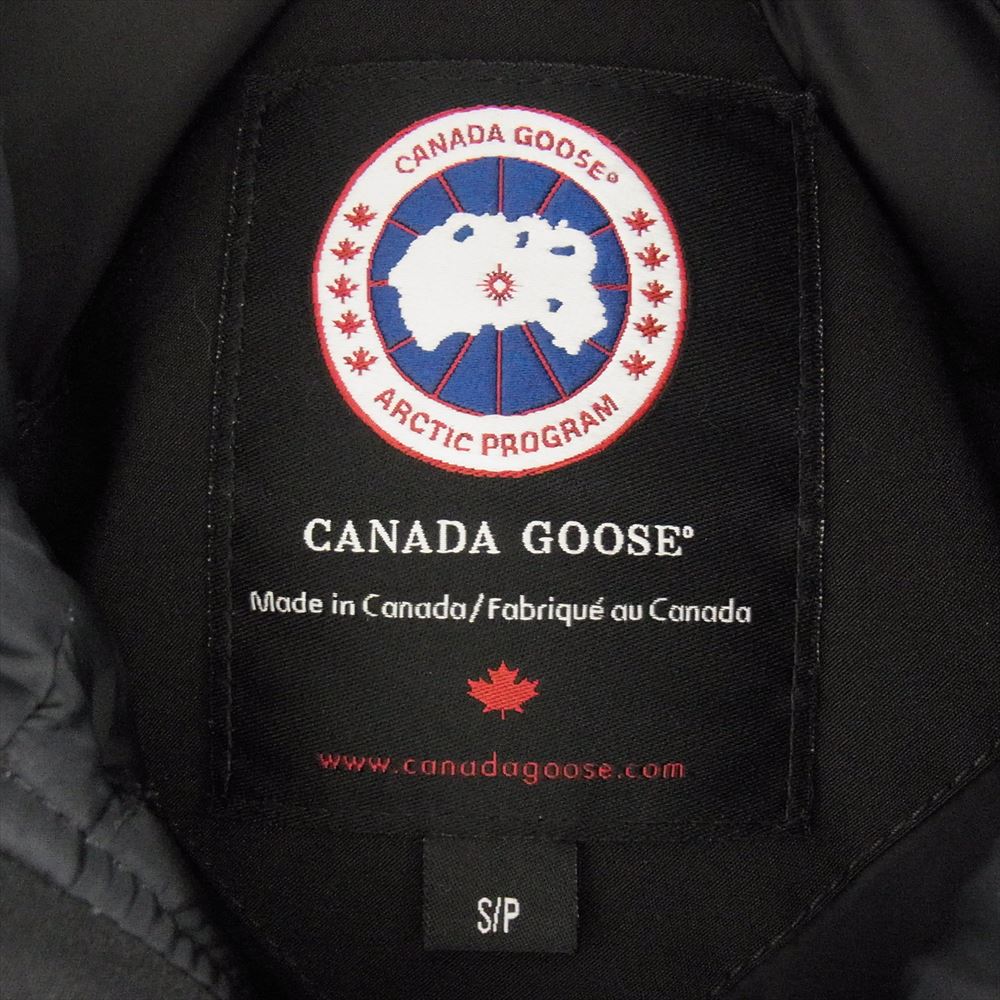 CANADA GOOSE カナダグース 3438JM  JASPER PARKA ジャスパー パーカ ロゴ ワッペン 刺繍 ダウン ジャケット ブラック系 S【中古】