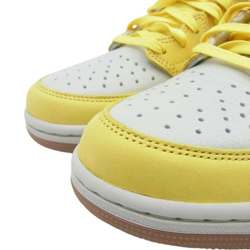 NIKE ナイキ DZ4137-700 フェイクバスターズ鑑定済 × Travis Scott WMNS Air Jordan 1 Retro Low OG Canary トラヴィス・スコット ウィメンズ エアジョーダン1 レトロ ロー OG カナリー ローカット スニーカー イエロー系 ブルー系 27.5cm【新古品】【未使用】【中古】